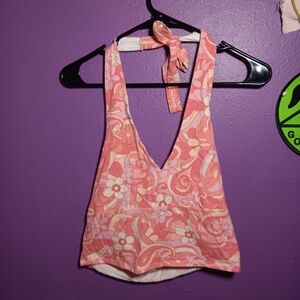 Holister Floral Halter Top